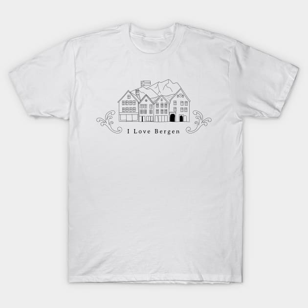 I Love Bergen T-Shirt by I Love Bergen